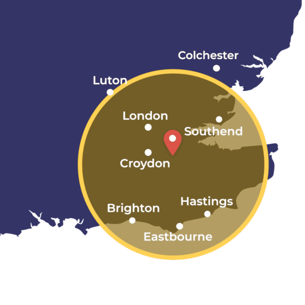 Map of areas covered where we drill holes