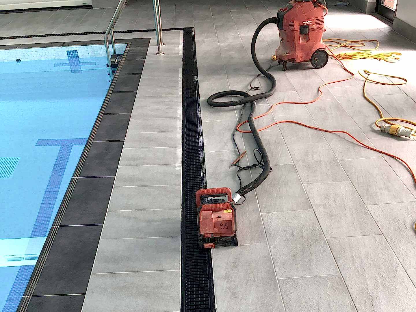 concrete floor chasing